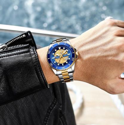 Imagem de Relógio Masculino Curren 8412 Esportivo Aço Inox Analógico