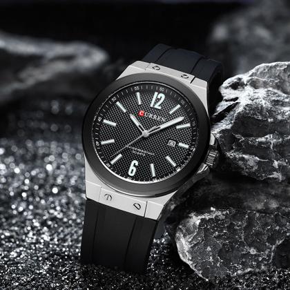 Imagem de Relógio Masculino Curren Luxo Calendário + Pulseira Metal