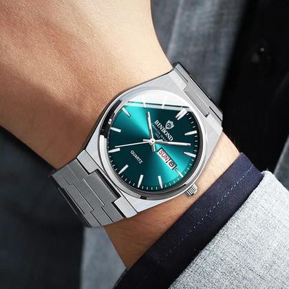 Imagem de Relógio Masculino de Quartzo Luxo Binbond - À Prova D'água, com Data, Semana e Luminoso