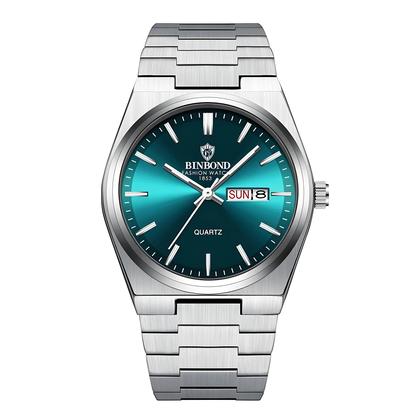 Imagem de Relógio Masculino de Quartzo Luxo Binbond - À Prova D'água, com Data, Semana e Luminoso