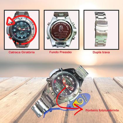 オペラ　ハイライツ　50CD Relógio Masculino Digital Atlantis Aqualand G3154 Catraca