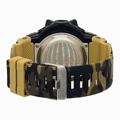 Imagem de Relogio Masculino Digital de Pulso com Pulseira de Silicone com Resistêcia à Água em 5 ATM Esportivo Militar Tático Camuflado Marrom Tuguir