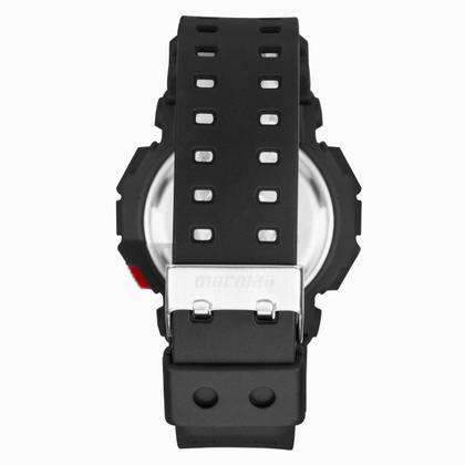 Imagem de Relógio Masculino Digital Esportivo de Pulso com Pulseira de Silicone à Prova D Água Shock Preto e Vermelho Fundo Positivo Mormaii