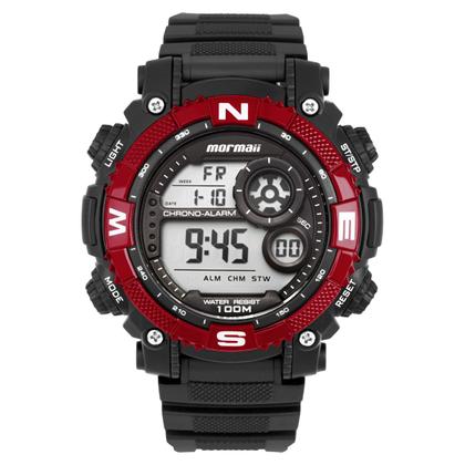 Imagem de Relógio Masculino Digital Preto e Vermelho Shock Mormaii