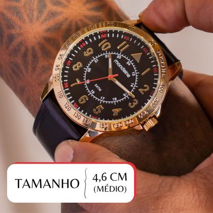 Imagem de Relógio Masculino Mondaine Casual Couro Preto 99666GPMVDH2