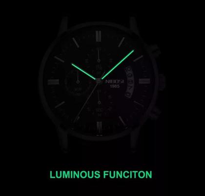 Imagem de Relógio Masculino Nibosi 2309 Analógico Prata/Rose/Preto