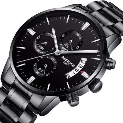 Imagem de Relógio Masculino Nibosi 2309 Diversas Cores Original Aço Inox Cronógrafo Funcional Caixinha Original