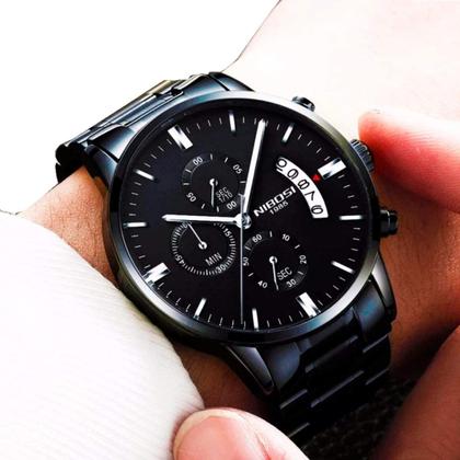 Imagem de Relógio Masculino Nibosi 2309 Diversas Cores Original Aço Inox Cronógrafo Funcional Caixinha Original