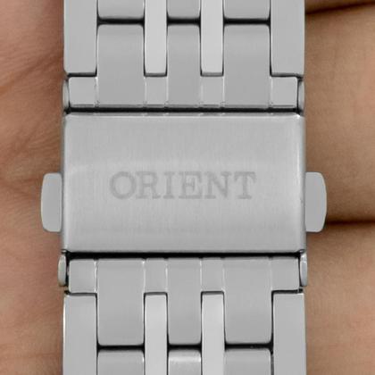 Imagem de Relógio Masculino Orient Aço Inoxidável Prata Mostrador Preto Original Resistente à Água MBSS1293G1SX