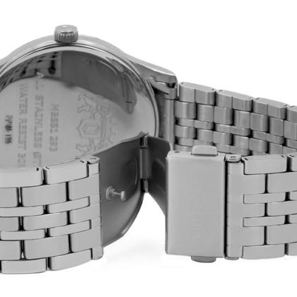 Imagem de Relógio Masculino Orient Aço Inoxidável Prata Mostrador Preto Original Resistente à Água MBSS1293G1SX