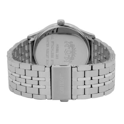 Imagem de Relógio Masculino Orient Aço Inoxidável Prata Mostrador Preto Original Resistente à Água MBSS1293G1SX