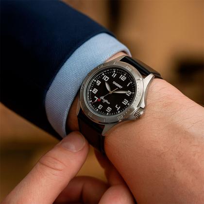 Imagem de Relógio Masculino Orient Couro Preto Original Resistente à Água MBSC1032G2PX