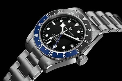 Imagem de Relógio masculino Pagani Design 1706 GMT automático homenagem Black Bay relógios de pulso mecânicos multifunção à prova 