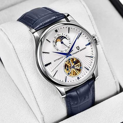 Imagem de Relógio masculino Pagani Design 41 mm Moda Automático Mecânico Pulso Relógio Analógico De Vidro De Safira De Negócio À P