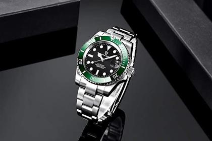 Imagem de Relógio masculino Pagani Design mecânico automático japonês 40 mm esportivo impermeável aço inoxidável safira vidro reló
