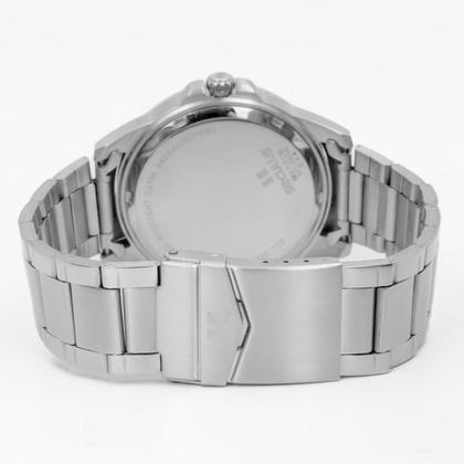 Imagem de Relógio Masculino Seculus Prata Aço Inoxidável Mostrador Preto Original Resistente à Água 44204G0SVNA1
