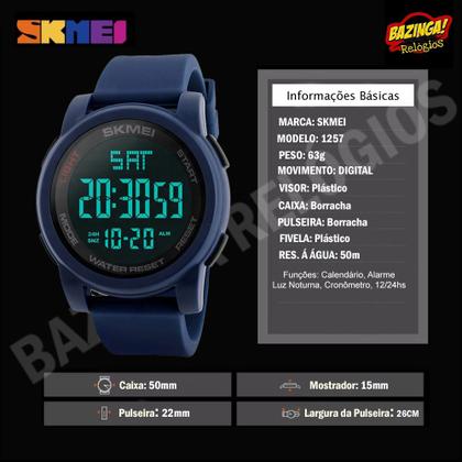 Imagem de Relógio Masculino Skmei 1257 Á Prova D'água Digital Esportivo