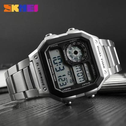 Imagem de Relógio Masculino Skmei 1335 Á Prova D'água 50m Digital Retrô Esporte