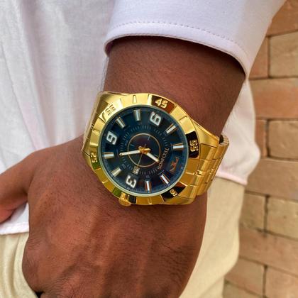 Imagem de Relogio Masculino Technos Analogico Aço Inoxidavel Performance Racer Calendario Original Resistente a Agua 1 Ano de Garantia