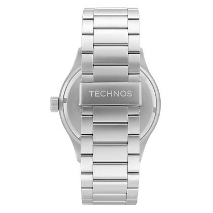 Imagem de Relogio Masculino Technos Analogico Aço Inoxidavel Prata Mostrador Preto Performance Militar Original Resistente a Agua 1 Ano de Garantia 2115NAO1P