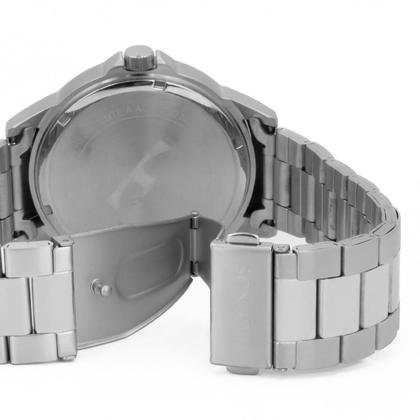 Imagem de Relogio Masculino Technos Analogico Aço Inoxidavel Prata Mostrador Preto Racer Calendario Original Resistente a Agua 1 Ano de Garantia RT2117LDR1P