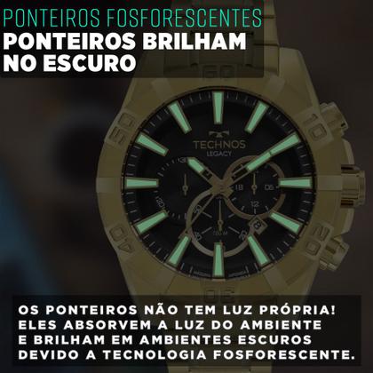 Imagem de Relógio Masculino Technos Analógico Dourado 1 Ano Garantia