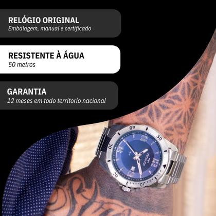 Imagem de Relógio Masculino Technos Analógico Prata Militar 2115MYN/1A