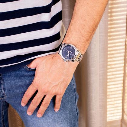 Imagem de Relógio Masculino Technos Analógico Prata Militar 2115MYN/1A