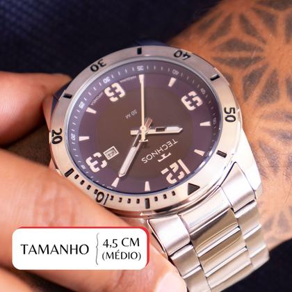 Imagem de Relógio Masculino Technos Analógico Prata Militar 2115MYN/1A