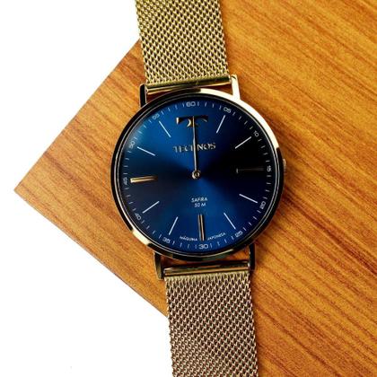 Imagem de Relógio Masculino Technos Dourado Classic Slim 2025LTKS/4A