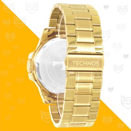 Imagem de Relógio Masculino Technos Dourado Prova Dágua Top Original