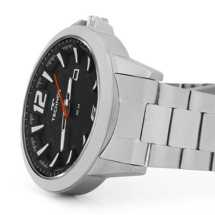 Imagem de Relógio Masculino Technos Performance Racer Prata Preto Original Resistente à Água RT2117LCYS1R