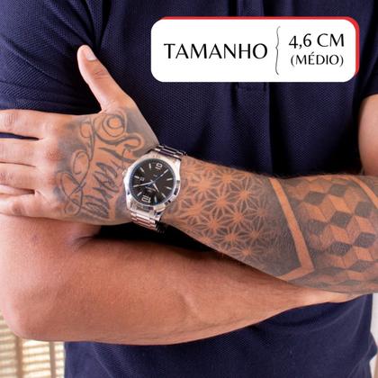 Imagem de Relógio Masculino Technos Prata Analógico de Aço Inoxidável 2115GU/1A Technos Masculino