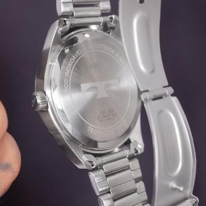 Imagem de Relógio Masculino Technos Prata Azul Analógico 2115TZP/1A