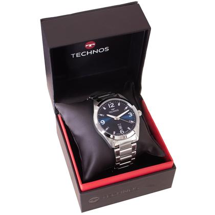 Imagem de Relógio Masculino Technos Prata Azul Analógico 2115TZP/1A