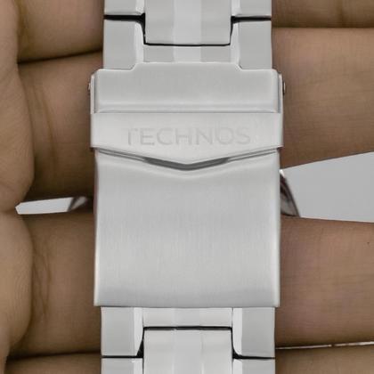 Imagem de Relógio Masculino Technos Prata Tachymeter Analógico Digital Original Resistente à Água RT3496AB1K