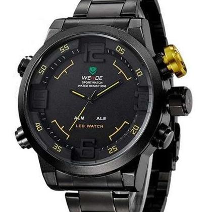 Imagem de Relógio Masculino Weide AnaDigi WH-2309B Preto e Amarelo