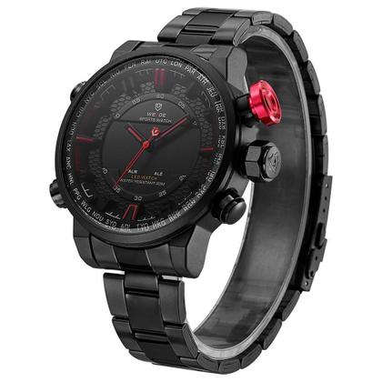 Imagem de Relógio Masculino Weide Analógico Wh6402B - Preto E Vermelho