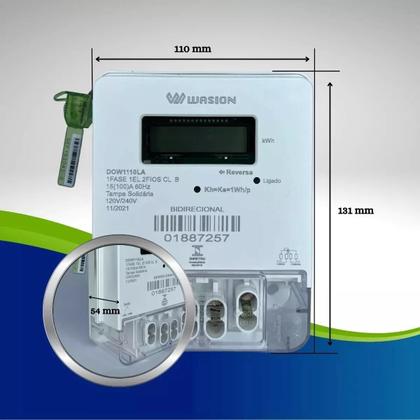 Imagem de Relógio Medidor de Energia Elétrica 110v 220v Monofásico