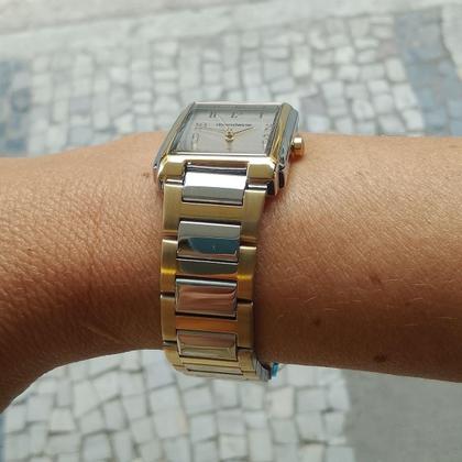 Imagem de Relógio Mondaine Fem. 32520LPMVBE3, Prata/Dourado, 27x29mm