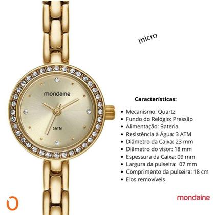 Imagem de Relógio Mondaine Feminino Analógico 32497LPMVDM1 D Micro C P