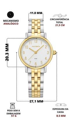 Imagem de Relógio Mondaine Feminino Bicolor Analógico Lançamento De Pulso Quartz Original