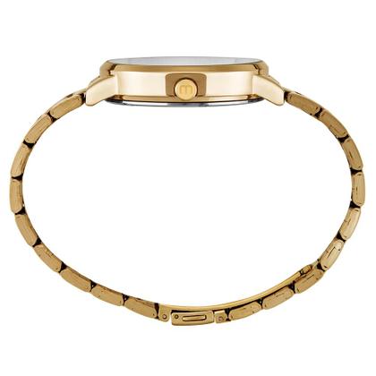 Imagem de Relógio Mondaine Feminino Grande Original Dourado À Prova D'Água com NF Colar E Brincoa 600D