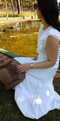 Imagem de Relógio Mondaine Feminino Original Dourado À Prova D'Água com NF Pulseira 689D