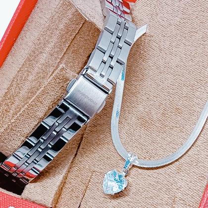 Imagem de Relógio Mondaine Feminino Original Prata Fundo Preto À Prova D'Água com NF 391P