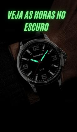 Imagem de Relógio Mondaine Masculino Analógico De Pulso Preto Quartz Estilo Esportivo Casual Com Pulseira Silicone A prova Dágua Em 50 Metros Original