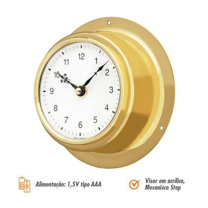 Imagem de Relógio náutico alemão dourado Incoterm