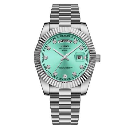 Imagem de Relógio NIBOSI Analog Quartz Stainless Steel Waterproof Masculino