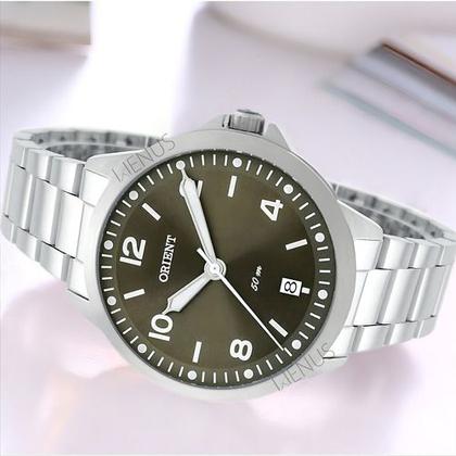 Imagem de Relogio orient analogico verde metal prata fbss1159 e2sx
