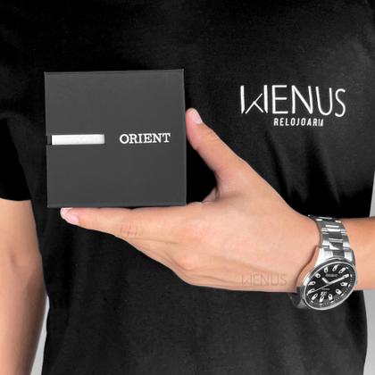Imagem de Relógio Orient De Pulso Masculino Original Prata Brilha No Escuro Quartzo Prova Dágua 100 Metros